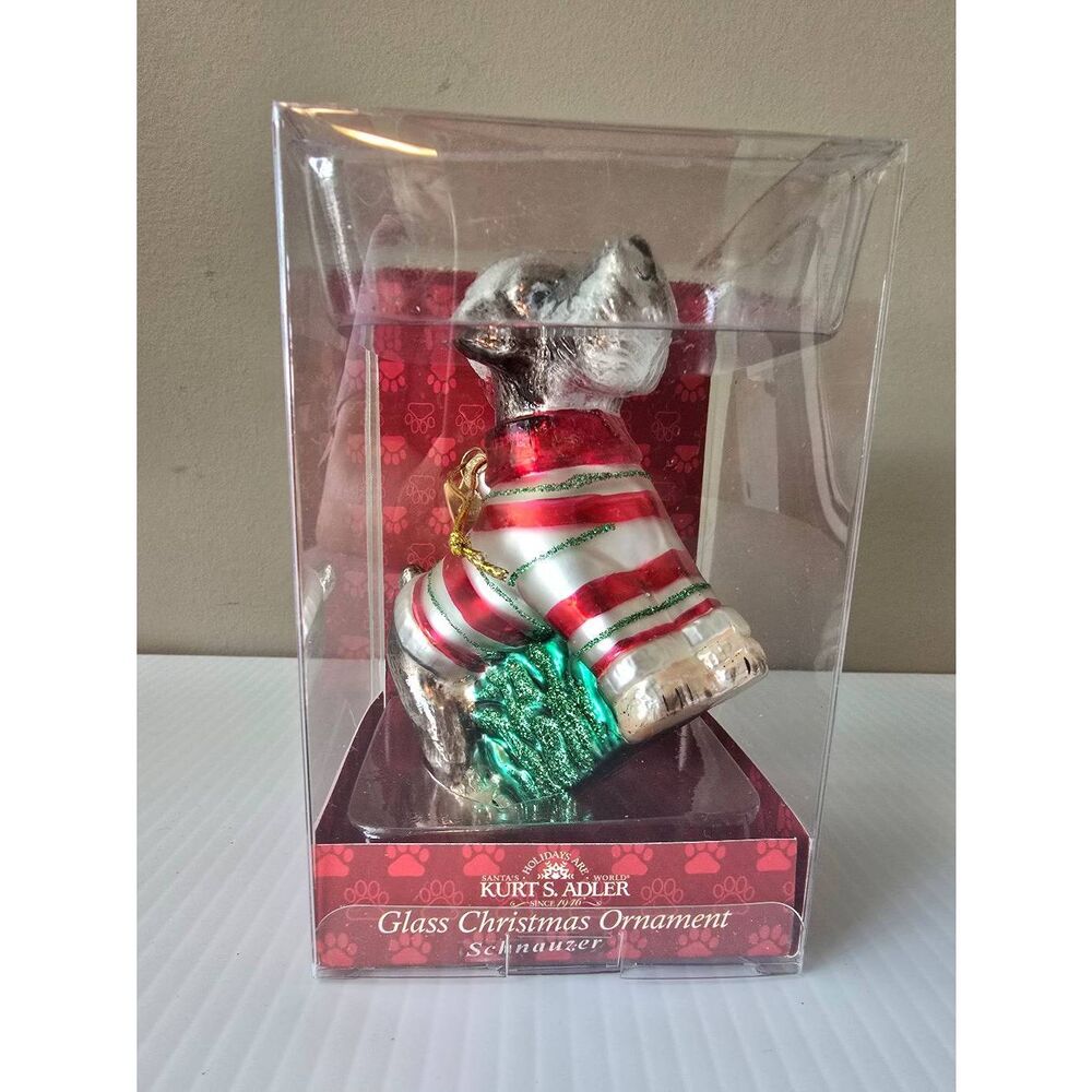 Kurt S Adler Schnauzer Christmas Ornament